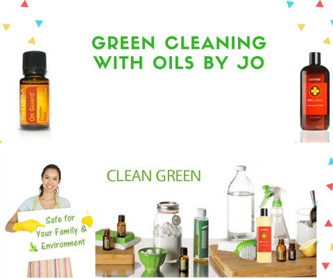 green cleaning with essential oils